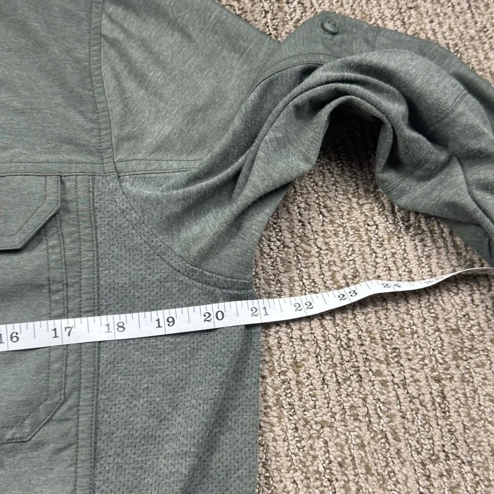 Kuhl Mens S Airspeed Long Sleeve Shirt Vented Lightweight Button Up Green